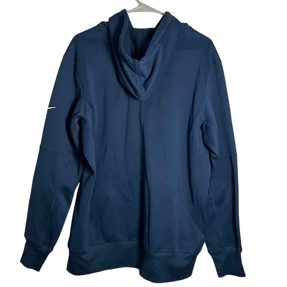 Nike Dallas Cowboys Hoodie Mens Large Navy Blue Dri-FIT Run The East Pullover - Picture 3 of 6